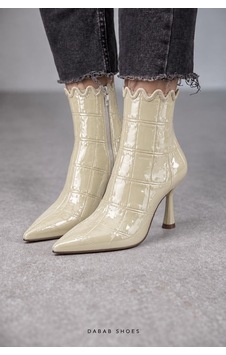 Dabab Shoes Carmen Kadın Bej Kroko Rugan Sivri Burun Fermuarlı Sıcak Astarlı 7 Cm İnce Topuklu Bot Bootie Dabab Shoes Carmen Kadın Bej Kroko Rugan Sivri Burun Fermuarlı Sıcak Astarlı 7 Cm İnce Topuklu Bot Bootie
