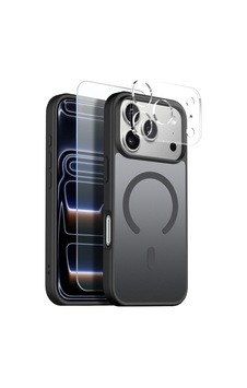 Teleplus Apple Uyumlu iPhone 17 Pro Max Kılıf Babet Translucent 3in1 Msafe Şarj Özellikli Kapak + Ekran Koruyucu Siyah Teleplus Apple Uyumlu iPhone 17 Pro Max Kılıf Babet Translucent 3in1 Msafe Şarj Özellikli Kapak + Ekran Koruyucu Siyah