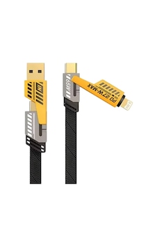 Hızlı Şarj Kablosu 1.2m 4 Başlıklı Usb-c Ve Lightning Hızlı Şarj Kablosu 1.2m 4 Başlıklı Usb-c Ve Lightning