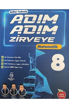 2024 Adım Adım Zirveye 8.sınıf Matematik Yeni Nesil Defter Tadında 2024 Adım Adım Zirveye 8.sınıf Matematik Yeni Nesil Defter Tadında
