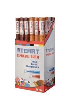 Temat Ahşap Desnli Yapışkanlı Asetat 45 Cm X 2 M