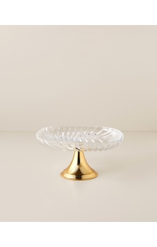 Lumin Cam Kek Standı 24,5x24,5 Cm Gold Altın Lumin Cam Kek Standı 24,5x24,5 Cm Gold Altın