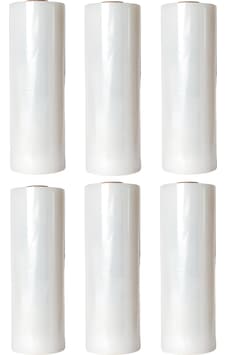 Palet Streç Film 17 Micron 25 Cm X 300 M Şeffaf 6'adet Palet Streç Film 17 Micron 25 Cm X 300 M Şeffaf 6'adet
