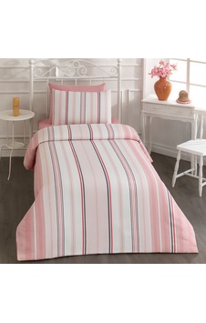 Asos Tek Kişilik Pamuklu Nevresim Seti 160x220 Pudra Asos Tek Kişilik Pamuklu Nevresim Seti 160x220 Pudra