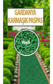 Gardenya Kıvırcık Karmaşık Paspas, Halı, Yolluk Kaymaz 100 Cm En 12 Mm Kalınlık Yeşil Gardenya Kıvırcık Karmaşık Paspas, Halı, Yolluk Kaymaz 100 Cm En 12 Mm Kalınlık Yeşil