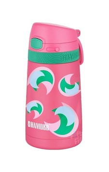 Fiftyfifty Çocuk 350 Ml Pipetli Paslanmaz Çelik Termos Bpa İçermez 7 Renk Koyu Pembe