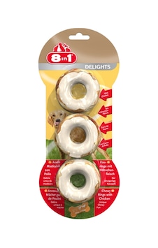 8in1 Rings Delights Tavuklu Halka Kemik Köpek Ödülü 3'lü 119 G 8in1 Rings Delights Tavuklu Halka Kemik Köpek Ödülü 3'lü 119 G
