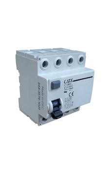 Cata Ct 9647 4x25a 6ka 300ma Trifaze Kaçak Akım Rölesi Cata Ct 9647 4x25a 6ka 300ma Trifaze Kaçak Akım Rölesi