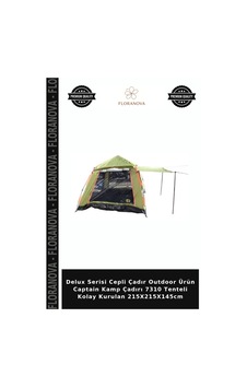 Delux Serisi Cepli Çadır Outdoor Ürün Captain Kamp Çadırı 7310 Tenteli Kolay Kurulan 215x215x145cm Standart Delux Serisi Cepli Çadır Outdoor Ürün Captain Kamp Çadırı 7310 Tenteli Kolay Kurulan 215x215x145cm Standart