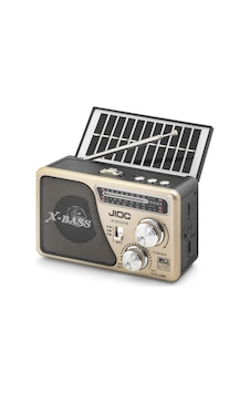 Nostaljik Fm Radyo Usb Tf Solar Şarjlı El Fenerli Kamp Hoparlörü H531uts