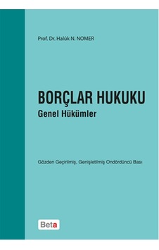 Borçlar Hukuku Genel Hükümler N11.745 Borçlar Hukuku Genel Hükümler N11.745