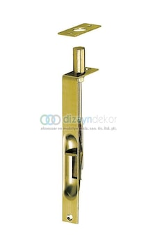 Parlak Pirinç Gömme Kapı Sürgüsü 10 Cm Parlak Pirinç Gömme Kapı Sürgüsü 10 Cm