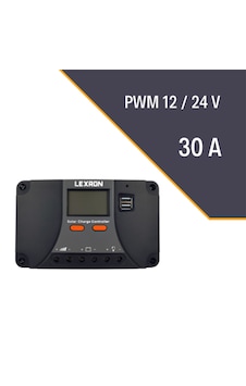 Lexron 30a Pwm Şarj Kontrol Cihazı 12/24v Lexron 30a Pwm Şarj Kontrol Cihazı 12/24v