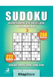 Sudoku Kolay Orta Zor Çok Zor 3 - Bertan Kodamanoğlu