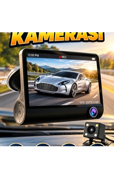 Çift Kameralı Araç Dvr 4 İnç Lcd Ekran, 1080p, 170 Geniş Açı Ve G-sensör Çift Kameralı Araç Dvr 4 İnç Lcd Ekran, 1080p, 170 Geniş Açı Ve G-sensör