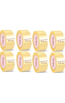 Şeffaf Koli Bandı - 45 Mm x 100 M Koli Bant 6 Lı