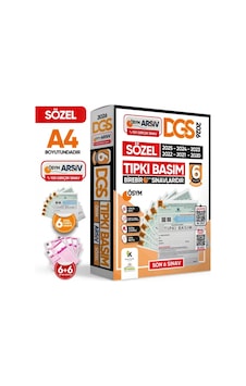 2026 DGS SÖZEL (Söz) ÖSYM Çıkmış Soru Tıpkı Basım 6lı Deneme Kitapçığı Türkiye Geneli Çözümlü 2026 DGS SÖZEL (Söz) ÖSYM Çıkmış Soru Tıpkı Basım 6lı Deneme Kitapçığı Türkiye Geneli Çözümlü