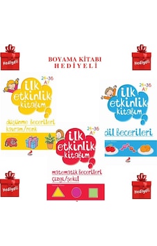 ERDEM ÇOCUK OKULÖNCESİ İLK ETKİNLİK SETİ 3 KİTAP (24-36 AY) BOYAMA KİTABI HEDİYELİ ERDEM ÇOCUK OKULÖNCESİ İLK ETKİNLİK SETİ 3 KİTAP (24-36 AY) BOYAMA KİTABI HEDİYELİ