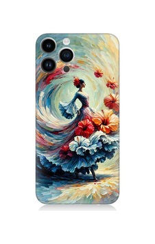Apple Uyumlu iPhone 14 Pro  Dönen Dans Desenli Silikon Kılıf