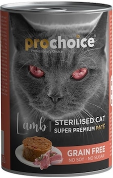 Prochoice Kuzulu Kısırlaştırılmış Pate Konserve Yetişkin Kedi Maması 400 G Prochoice Kuzulu Kısırlaştırılmış Pate Konserve Yetişkin Kedi Maması 400 G