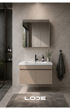 Kale Serisi Banyo Dolabı Seti Kumtaşı Banyo Alt Dolap - Aynalı Üst Dolap Cerastyle Frame Lavabolu, Lavabo-aynalı Üst Dolap Dahil Kumtaşı Kale Serisi Banyo Dolabı Seti Kumtaşı Banyo Alt Dolap - Aynalı Üst Dolap Cerastyle Frame Lavabolu, Lavabo-aynalı Üst Dolap Dahil Kumtaşı