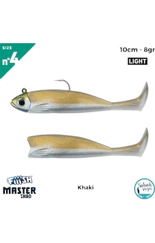 Fiiish Master Shad Ms100/4 Ms4515 Combo Light 10cm 8gr Khaki Fiiish Master Shad Ms100/4 Ms4515 Combo Light 10cm 8gr Khaki