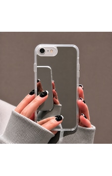 Ennar İphone 6s Plus Uyumlu Aynalı Kılıf Mirror Glass Kamera Korumalı Gün Boyu Makyaj Kontrolü Şeffaf