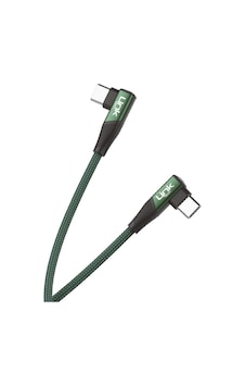 Linktech K595 Safe 60W Type-C To Type-C Data Ve Şarj Kablosu Yeşil Linktech K595 Safe 60W Type-C To Type-C Data Ve Şarj Kablosu Yeşil