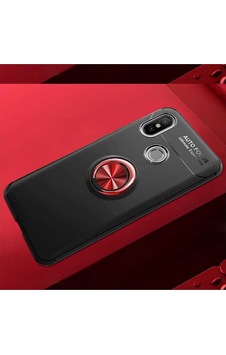 Xiaomi Redmi Note 7 Kılıf Zore Ravel Silikon Kapak Siyah-Kırmızı Xiaomi Redmi Note 7 Kılıf Zore Ravel Silikon Kapak Siyah-Kırmızı