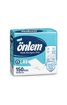 Önlem Yatak Koruyucu Örtü 60 90 Cm 150 Adet Önlem Yatak Koruyucu Örtü 60 90 Cm 150 Adet