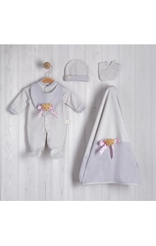 Lamato Baby Ayıcık Aksesuarlı 5 Parça Prematüre Hastane Çıkışı Set Gri Lamato Baby Ayıcık Aksesuarlı 5 Parça Prematüre Hastane Çıkışı Set Gri