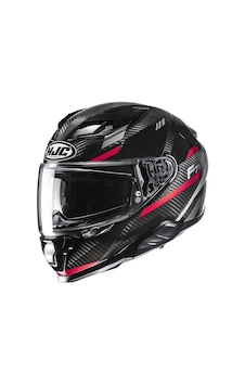 Hjc F71 Kask Carbon Esıra Mc1 Siyah - Kırmızı Hjc F71 Kask Carbon Esıra Mc1 Siyah - Kırmızı