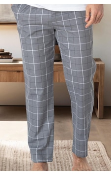 Mecit 3003 Erkek Gri Ekoseli Tek Pijama Altı 001 Mecit 3003 Erkek Gri Ekoseli Tek Pijama Altı 001