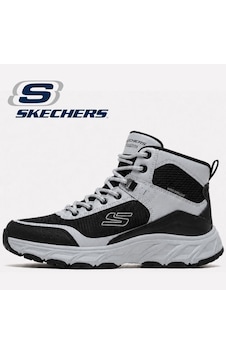 Skechers Hillcrest 2.0 Woodrock Peak 237804-gybk Water Repellent Outdoor Erkek Bot Gri Skechers Hillcrest 2.0 Woodrock Peak 237804-gybk Water Repellent Outdoor Erkek Bot Gri