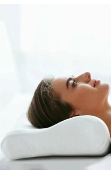 Figiza Ortopedik Visko Yastık Boyun Fıtığı Boyun Düzleşmesi Boyun Ağrısı Destekli Lüks Yastık, Figiza, Beyaz, Standart Sku: Zeus8690010195074 Açık Gri