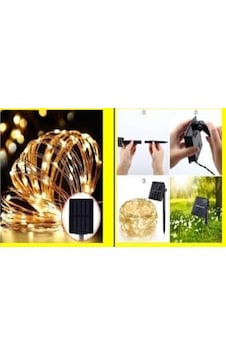 Sst-697 Solar Peri Led 20m 200 Led Gün Işığı Bahçe Aydınlatma Dekorasyon Güneş Enerjili