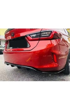 Honda city difüzör ve flap seti pianoblack 2020+