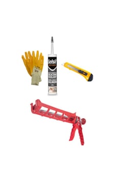 Tabancalı Şeffaf Silikon I 280 Ml Silikon, Silikon Tabancası, Nitril Eldiven, Maket Bıçağı Tabancalı Şeffaf Silikon I 280 Ml Silikon, Silikon Tabancası, Nitril Eldiven, Maket Bıçağı