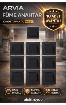 Arvia Füme Anahtar 10 Adet Çerçeve Dahil Arvia Füme Anahtar 10 Adet Çerçeve Dahil