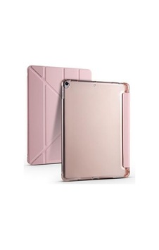 Aksesuarcim Apple iPad Uyumlu 10.2 2021 9. İle Uyumlu Kılıf Silikon Yumuşak Kalem Bölmeli Esnek 4 Farklı Stand Olabilen Tablet Kılıfı Rose Gold Sku: Zeusb0fhj75wfr Arka Kapak