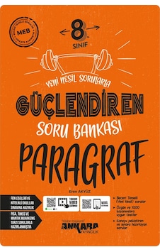 2024 Müf. 8.sınıf Paragraf Güçlendiren Soru Bankası "yeni Nesil Sorularla" 2024 Müf. 8.sınıf Paragraf Güçlendiren Soru Bankası "yeni Nesil Sorularla"