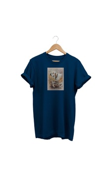 Widi Setter Çulluk Baskılı Lacivert T-shirt Lacivert