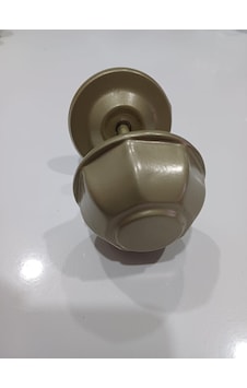 Kapı Topuzu/babası Sekizgen Metal Fırın Boyalı Nikel Saten Renk Kaliteli 7.5 Cm