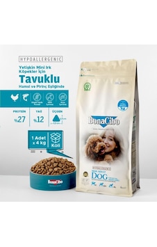 Mini Irk Yetişkin Köpek Kuru Maması Tavuklu 4 Kg Hipoalerjenik Mini Irk Yetişkin Köpek Kuru Maması Tavuklu 4 Kg Hipoalerjenik