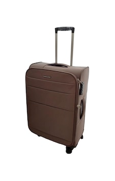 Pierre Cardin Ultra Light Hafif Lüx Kumaş Orta Boy Valiz Kahve 04pc4200 Kahverengi