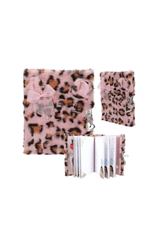 Kilitli Günlük Pembe Peluş Kedi Çok Renkli Kilitli Günlük Pembe Peluş Kedi Çok Renkli