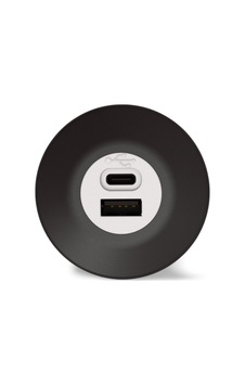 Suc2ac-b 12v/24v 2a Gömme Tip Usb Şarj Cihazı Mavi Led, Type-a Ve Type-c Çıkışlı