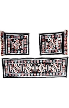 Oto Koltuk Kilim Seti Siyah - Çift Yön Ön Ve Arka Koltuk 3 Parça