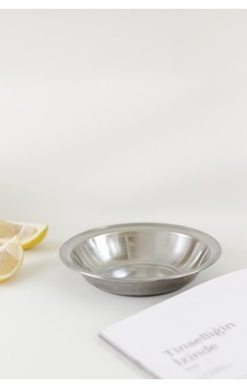 Paslanmaz Çelik 15,5 Cm Çerez Kahvaltılık Tabağı Metalik - 702291687 Metalik