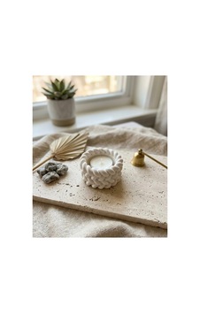 Ministone Kendin Boya Taş Tozu Örgü / Halat Dokulu Dekoratif Tealight Mumluk Ve Hobi Seti 12 Renk Boya + Fırça Hediyeli Ministone Kendin Boya Taş Tozu Örgü / Halat Dokulu Dekoratif Tealight Mumluk Ve Hobi Seti 12 Renk Boya + Fırça Hediyeli